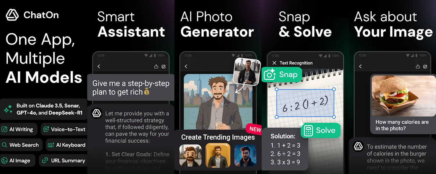 ChatOn - AI Chat Bot Assistant screenshots