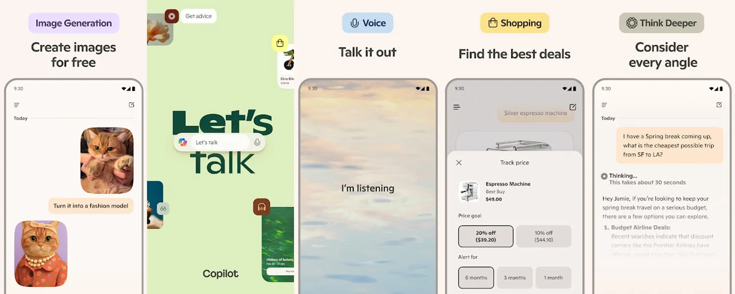 ​​Microsoft Copilot screenshots