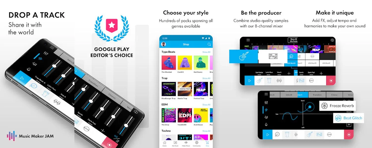 Music Maker JAM: Beatmaker app screenshots
