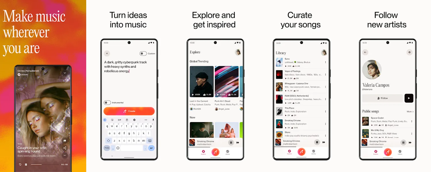 Suno - AI Music & Songs screenshots