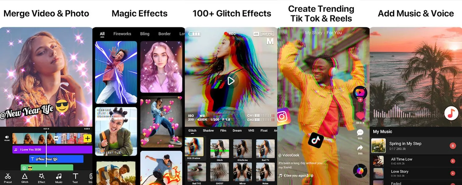 Video Editor&Maker - VideoCook screenshots